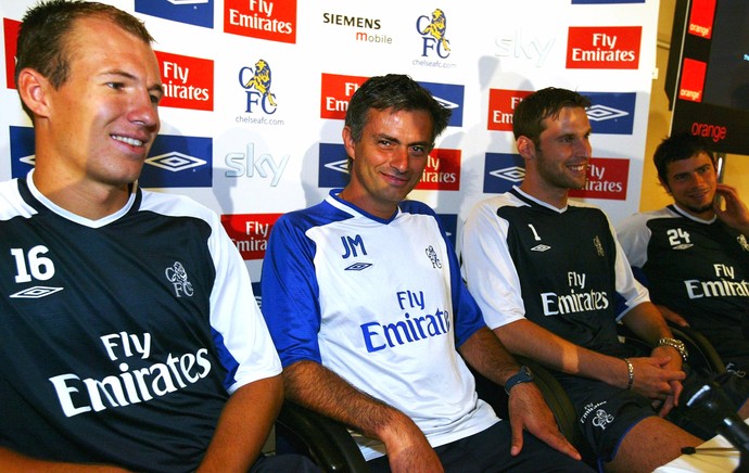 Petr Cech Mourinho Robben Chelsea (Foto: Getty Images)