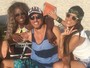 Adélia, Juliana e Daniel, do 'BBB 16', curtem dia de praia juntos: 'De boas'