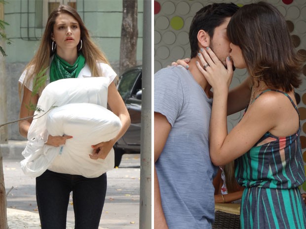 Fatinha vê beijo de Ana e Bruno e fica tristinha. Tadinha! (Foto: Malhação / Tv Globo)