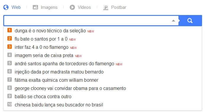 Baidu sugere buscas baseadas na localização do usuário (Foto: Reprodução/Paulo Alves)