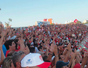 Torcida do Potiguar de Mossoró lota o Nogueirão (Foto: Divulgação/ Potiguar)