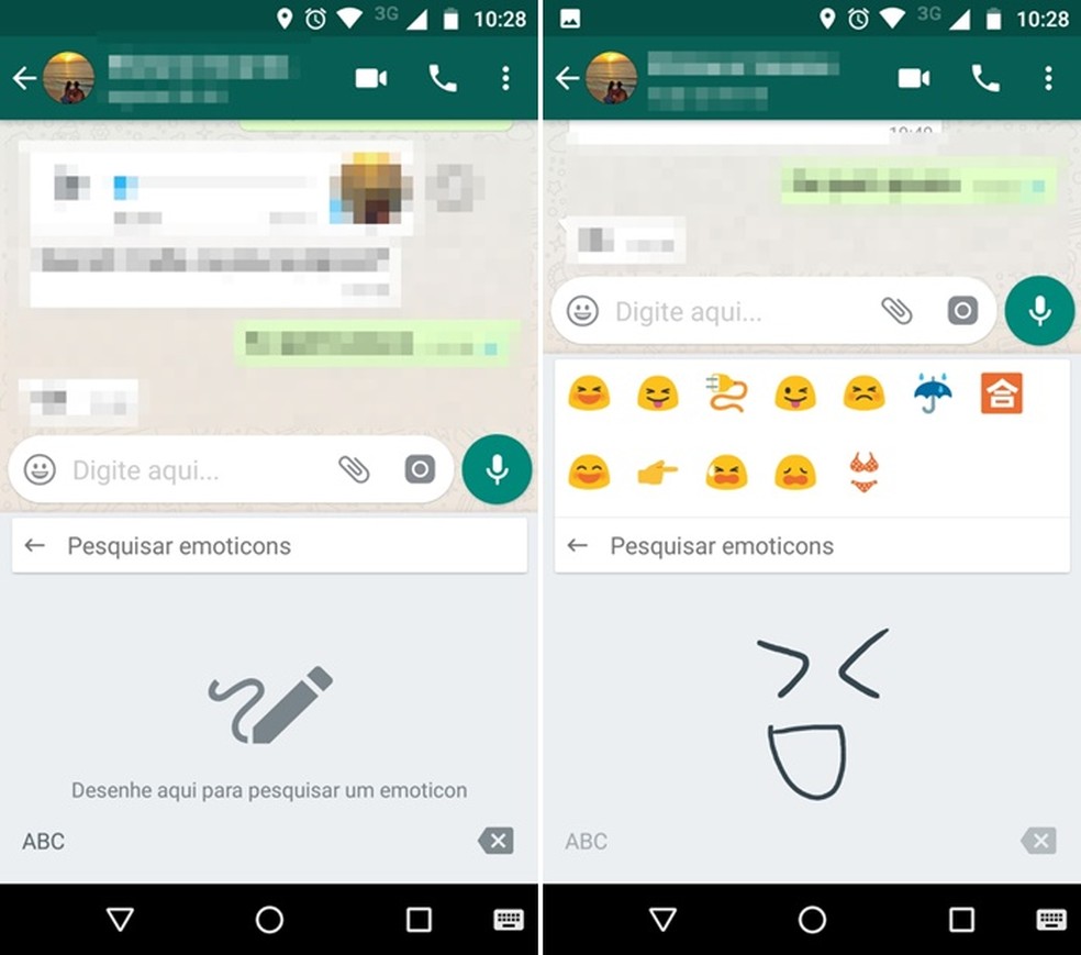 Desenhando emojis no Gboard (Foto: Felipe Alencar/TechTudo )