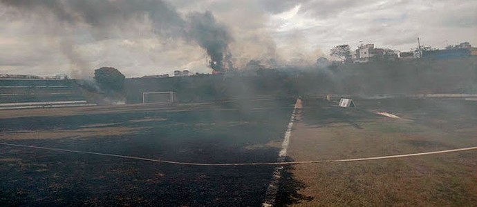 Estádio Luis Viana; incêndio; itabuna (Foto: Divulgação/Secretaria de Esportes de Itabuna)