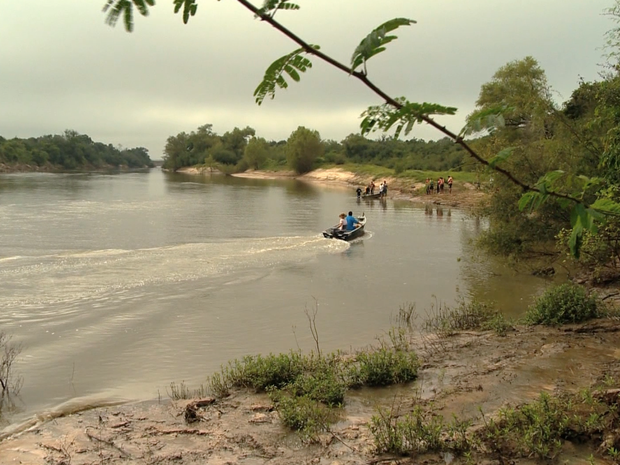 Frame Afogamento Restinga Seca Rio Grande do Sul (Foto: Reprodução/RBS TV)