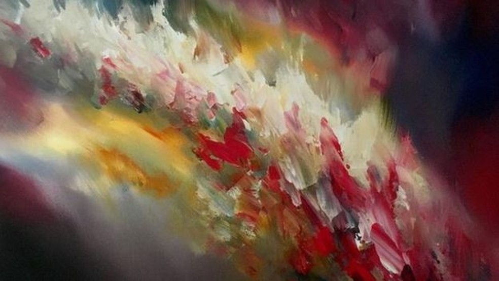 Pinturas de Melissa McCracken despertadas por uma música que ela ouviu (Foto: Reprodução/Instagram/Melissa McCracken)