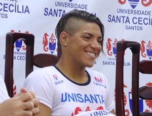 Ana Marcela Cunha, nadadora da Unisanta (Foto: Cássio Lyra)