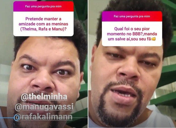 Babu Santana responde perguntas de seguidores no Instagram (Foto: Reprodução/Instagram) Babu Santana responde perguntas de seguidores no Instagram (Foto: Reprodução/Instagram)