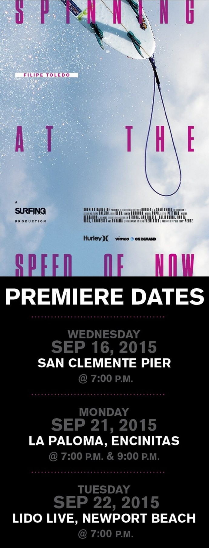 Filipe Toledo lança “Spinning At The Speed of Now”, produção da Surfing  (Foto: Divulgação)