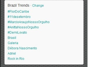 Márcio Araújo Palmeiras nos Trending Topics (Foto: reprodução)