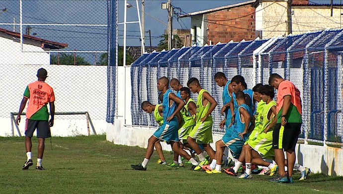 Coritiba-SE treino (Foto: Reprodução/TV Sergipe)