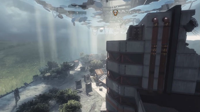 Titanfall 2: aproveite a verticalidade do mapa (Foto: Reprodução / Thomas Schulze)
