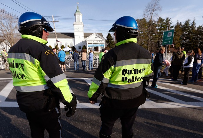 maratona de boston policiais (Foto: AP)