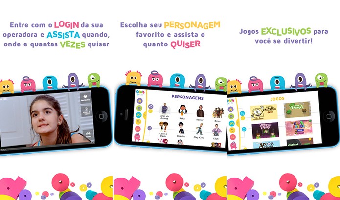 Gloob Play é um aplicativo com todo o conteúdo do canal Gloob e divertidos joguinhos (Foto: Divulgação/App Store)