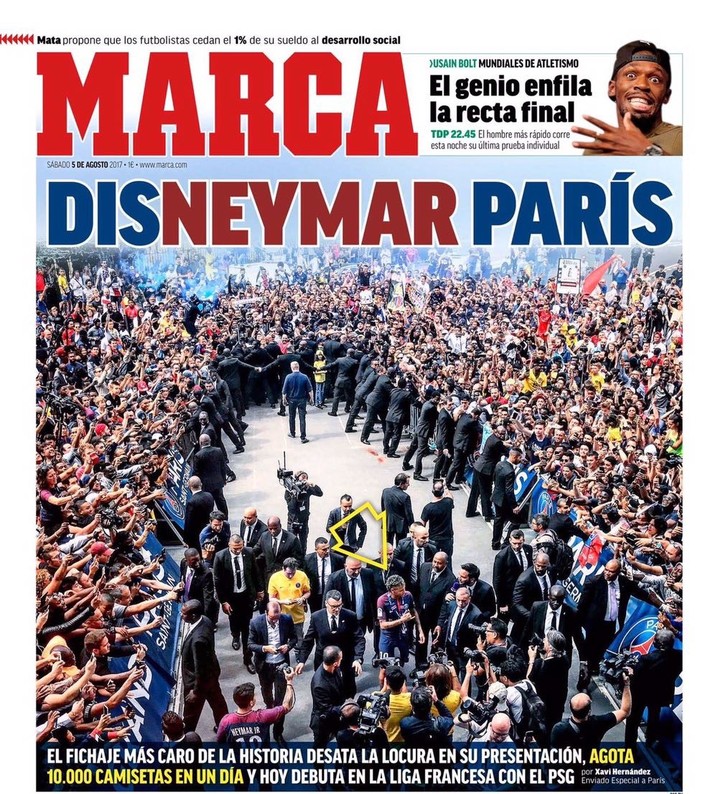 capa marca, neymar no psg