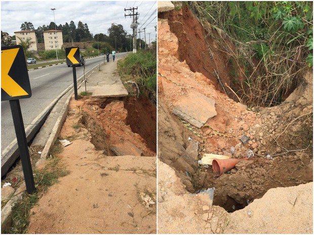 G1 Fenda Em Rodovia Causada Por Deslizamento Preocupa Moradores