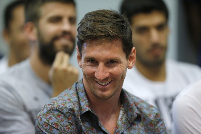 Messi sorri Barcelona