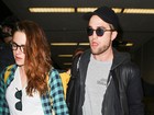Robert Pattinson e Kristen Stewart causam tumulto em aeroporto 