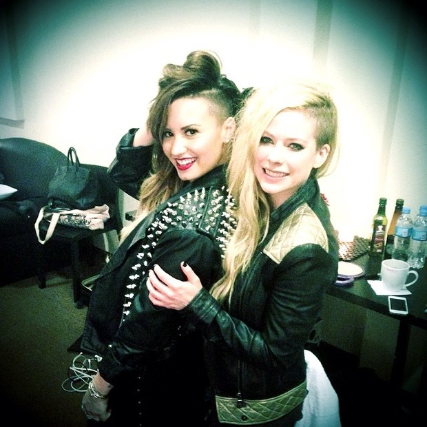 Demi Lovato e Avril Lavigne (Foto: Reprodução/Instagram)