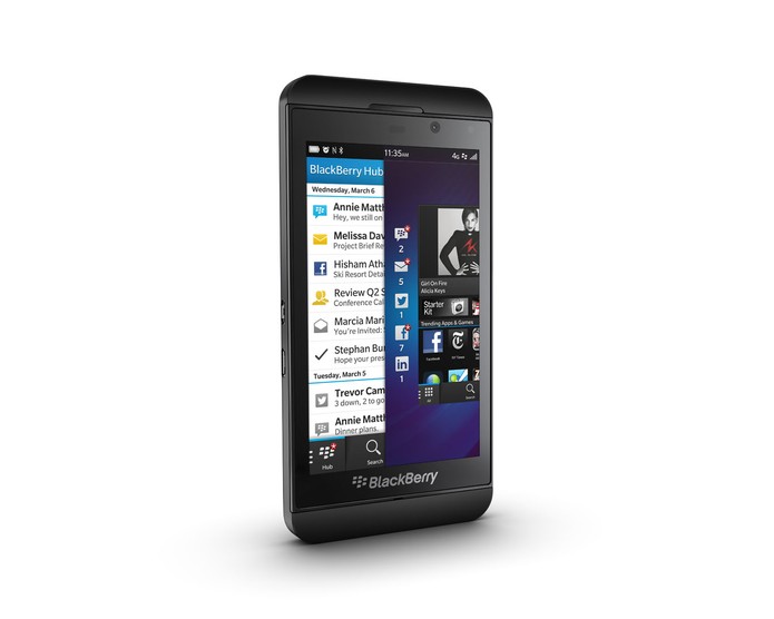 BlackBerry Z10 na cor preta (Foto: Divulgação) BlackBerry Z10 na cor preta (Foto: Divulgação)