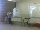 Eliane Novais (PSB) vota na Universidade de Fortaleza