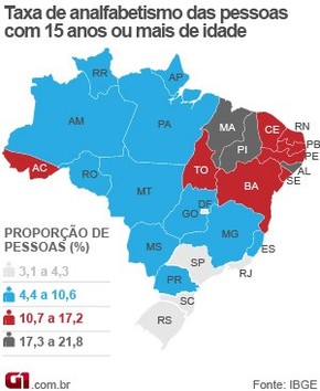 Nordeste Concentra Mais Da Metade Dos Analfabetos Do Pais Diz Ibge Educacao G1