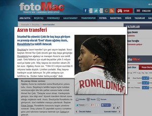 Ronaldinho tranferência reprodução (Foto: Reprodução / FotoMaç)