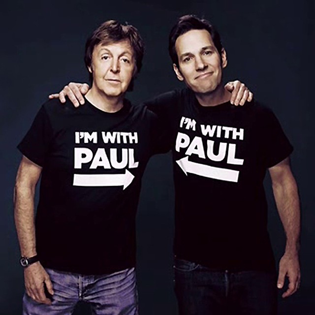 Paul Rudd e Paul McCartney (Foto: .)