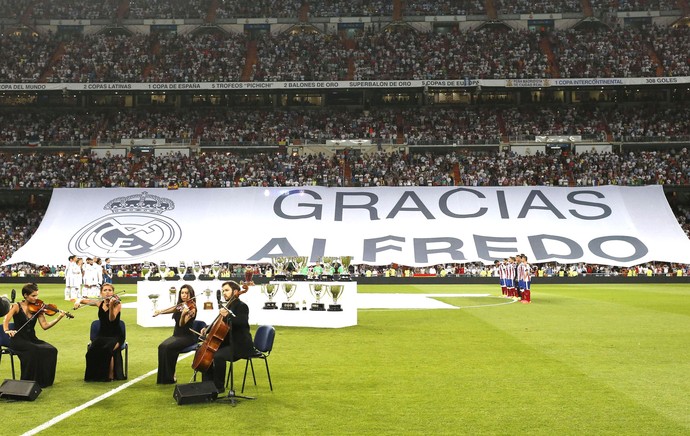 Homangem Di Stefano, Real Madrid x Atlético de Madrid (Foto: Agência EFE)