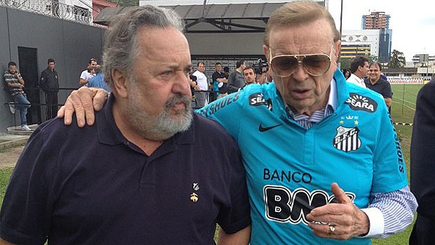 presidentes da CBF, José Maria Marin, e do Santos, Luis Alvaro (Foto: Divulgação)