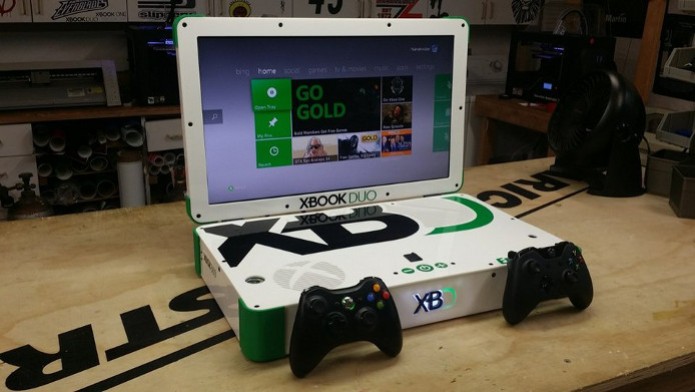 Xbook Duo junta Xbox One e Xbox 360 em um só (Foto: Polygon) (Foto: Xbook Duo junta Xbox One e Xbox 360 em um só (Foto: Polygon)) Xbook Duo junta Xbox One e Xbox 360 em um só (Foto: Polygon) (Foto: Xbook Duo junta Xbox One e Xbox 360 em um só (Foto: Polygon))