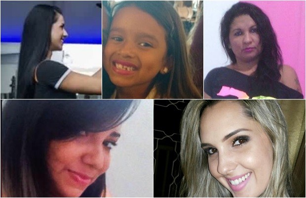 Cinco das seis vítimas de violência doméstica registrados em uma semana, em Goiás (Foto: Montagem/G1)