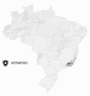 Mapa Botafogo (Foto: GloboEsporte.com)