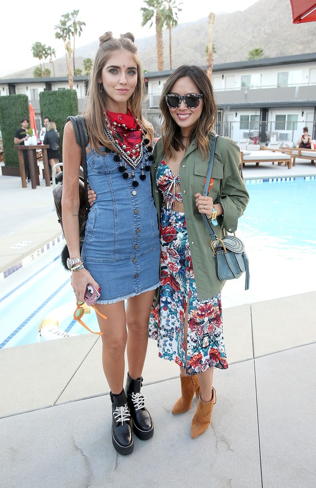 As fashionistas Chiara Ferragni e Aimee Song (Foto: Getty Image)