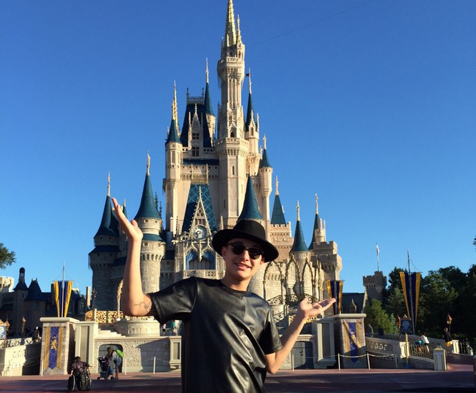MC Gui realiza o sonho de conhecer a Disney  (Foto: Arquivo pessoal)