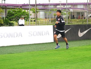 Zizao treino Corinthians (Foto: Diego Ribeiro)
