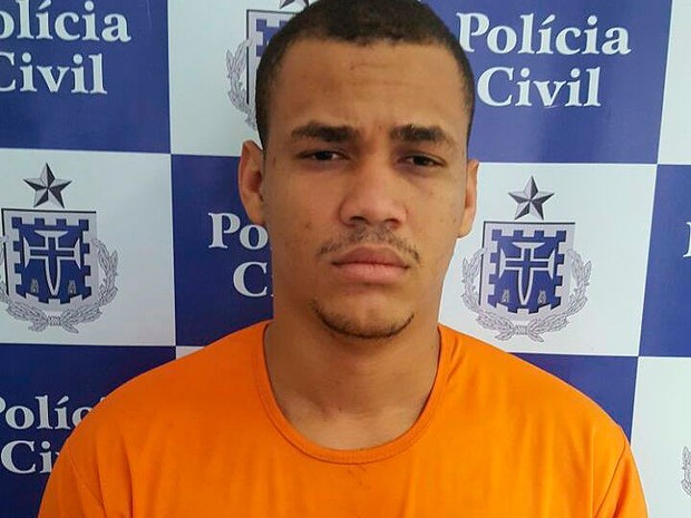 Marco Aurélio foi preso por morte da namorada em Itapuã, em Salvador.  (Foto: Polícia Civil / Divulgação)