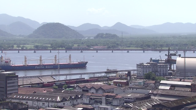 Porto de Santos (Foto: Reprodução/TV Tribuna)