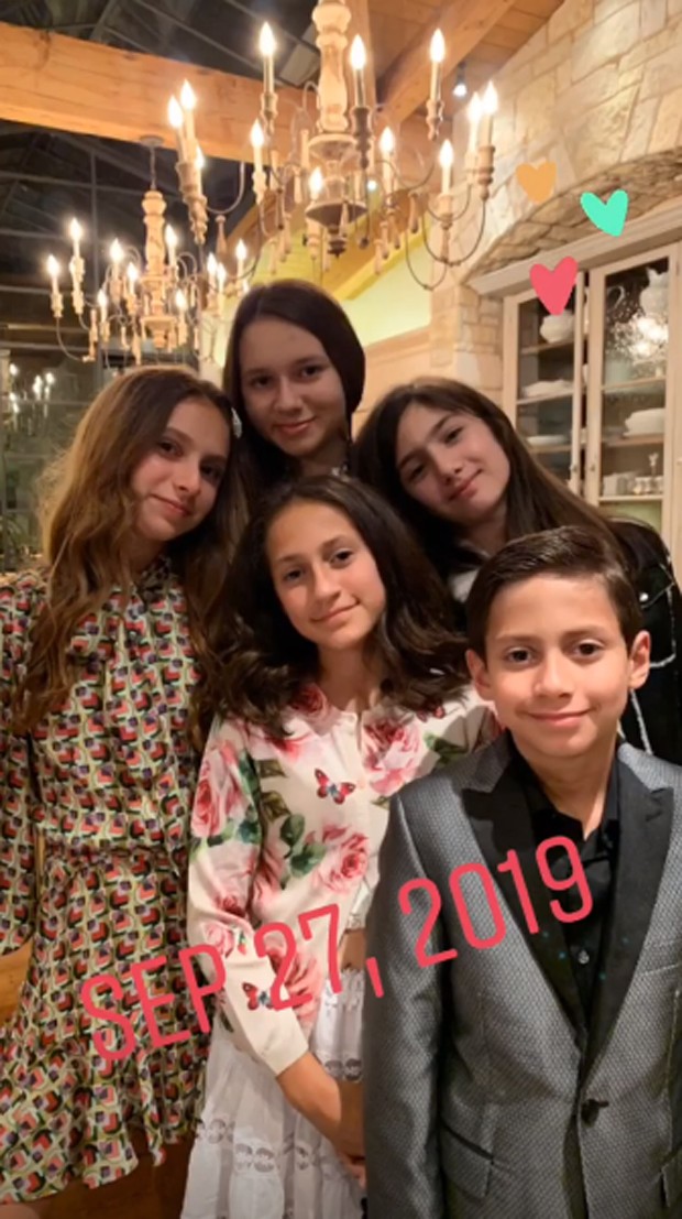 filhos de Jennifer Lopez e Alex Rodriguez (Foto: Reprodução/Instagram)