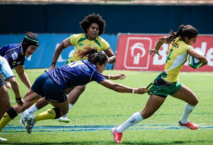 Circuito Mundial de rúgbi feminino - Brasil X Austrália (Foto: Divulgação/Fotojump)