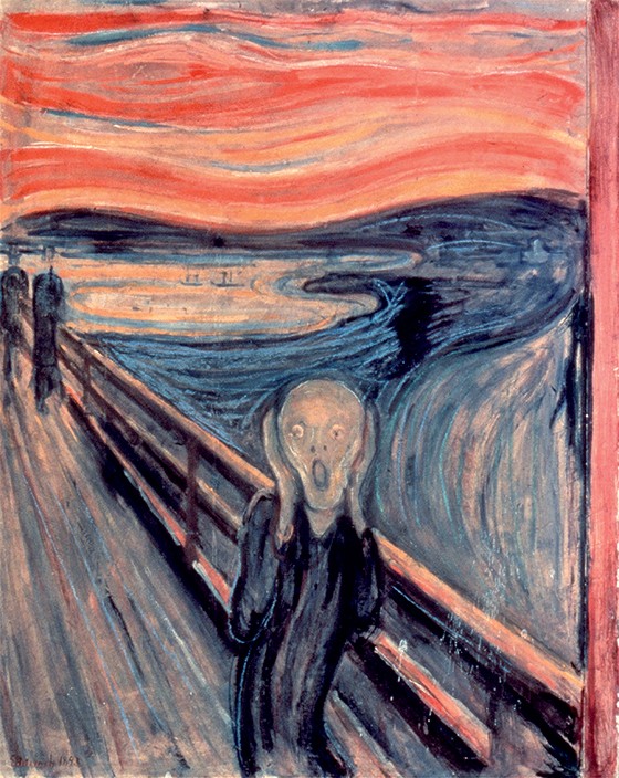 1. O grito, de Munch (Foto: Glowimages/The Granger Collection/Glow Images) 1. O grito, de Munch (Foto: Glowimages/The Granger Collection/Glow Images)
