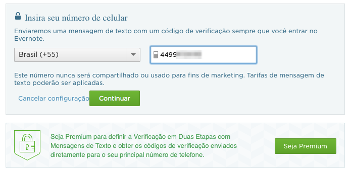 Confirmando número de celular (Foto: Reprodução/Helito Bijora)