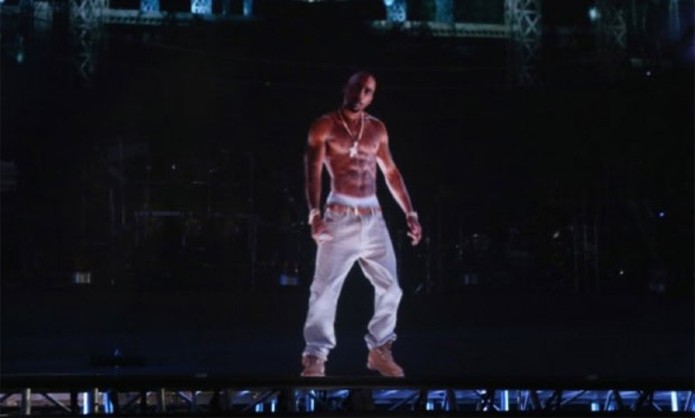 Holograma de Tupac em 2012 (Foto: Reprodução / ArabParrot)