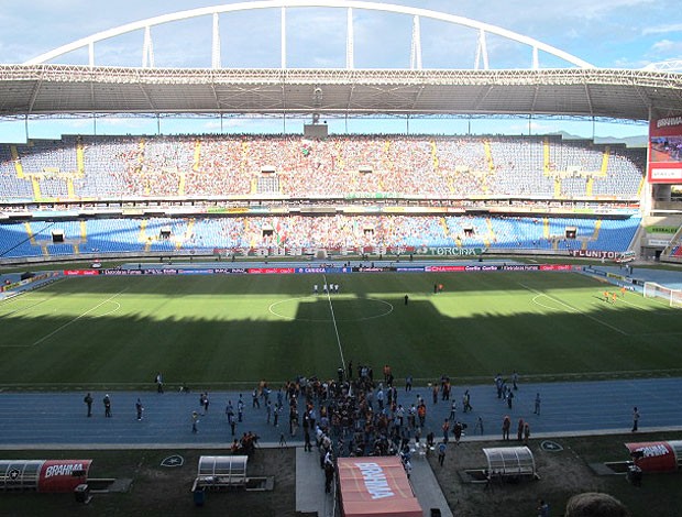 estádio Engenhão decisão Botafogo x Fluminense (Foto: André Casado / Globoesporte.com)