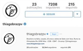 Instagram de Thiago Braz (Foto: Instagram/ Reprodução) Instagram de Thiago Braz (Foto: Instagram/ Reprodução)