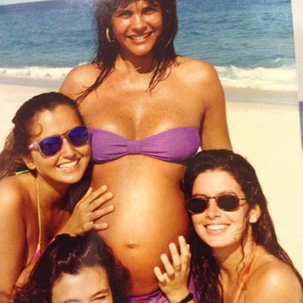 Monique Evans posta foto grávida de Bárbara (Foto: Reprodução/Instagram)