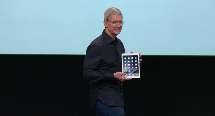iPad Air 2 é apresentado por Tim Cook em conferência (Foto: Reprodução) iPad Air 2 é apresentado por Tim Cook em conferência (Foto: Reprodução)