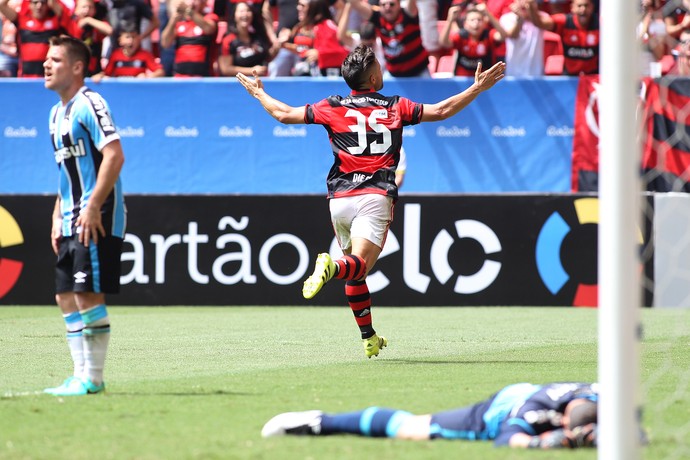 Diego Flamengo x Grêmio (Foto: Gilvan de Souza / Flamengo)