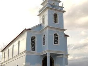 Igreja está localizada na Praia de Atafona, litoral de São João da Barra (Foto: Divulgação/Prefeitura de São João da Barra)