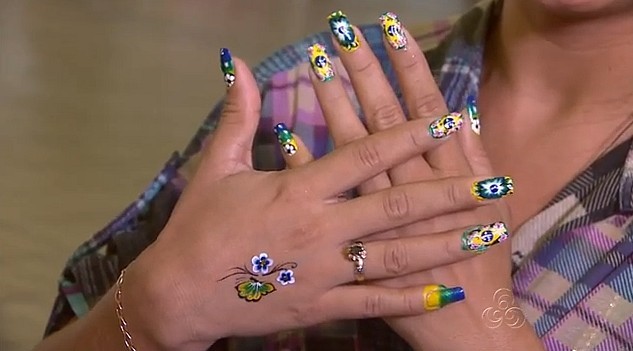 Arte nas unhas e nas mãos marcaram o concurso de manicures, em Manaus (Foto: Bom Dia Amazônia)