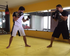 Treino de MMA com Brucce Cabral e Ben Hur Correia (Foto: TV SERGIPE)